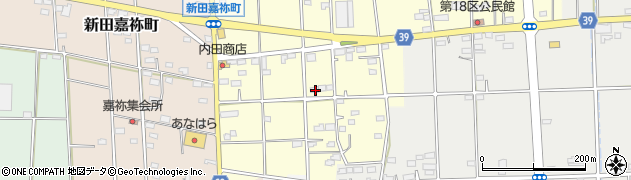群馬県太田市新田市町甲周辺の地図