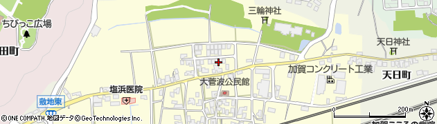 石川県加賀市大菅波町（ル）周辺の地図