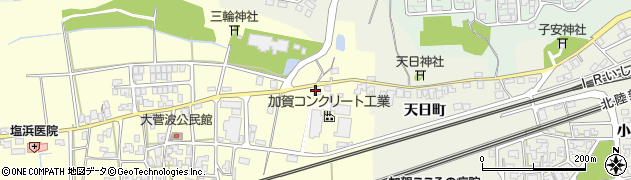 石川県加賀市大菅波町（ワ）周辺の地図