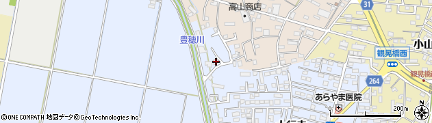 栃木県小山市大行寺902周辺の地図