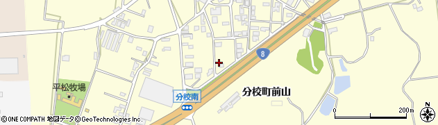 石川県加賀市分校町（ち）周辺の地図