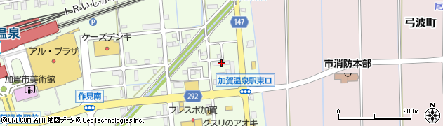 石川県加賀市作見町ニ31周辺の地図