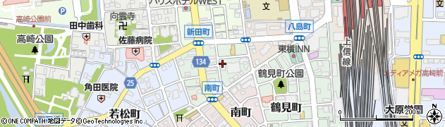 ダストボウル楽器店　高崎店周辺の地図