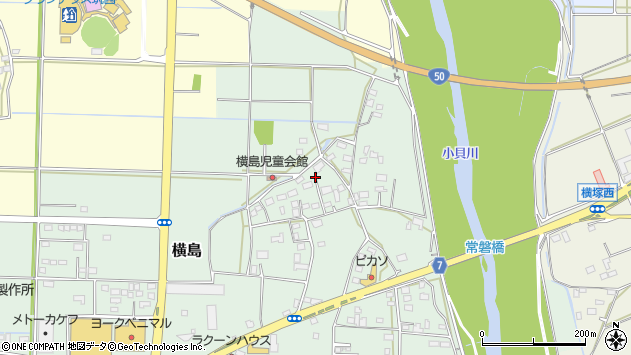 〒308-0802 茨城県筑西市横島の地図