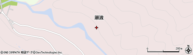 石川県白山市瀬波周辺の地図
