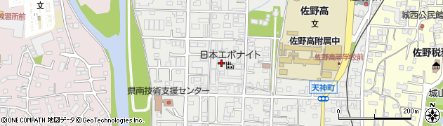 栃木県佐野市天神町909周辺の地図