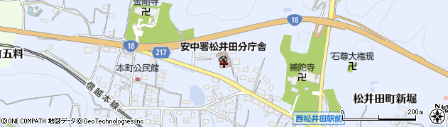 安中警察署松井田交番周辺の地図