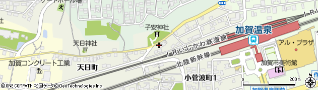 石川県加賀市小菅波町（チ）周辺の地図