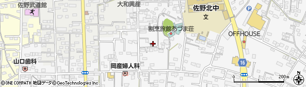 栃木県佐野市富岡町15周辺の地図