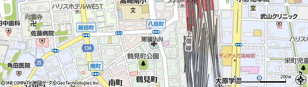 東横ＩＮＮ高崎駅西口１周辺の地図