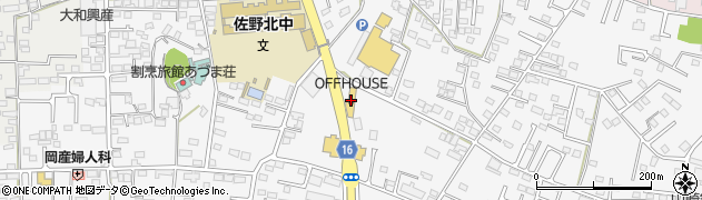 リサイクルショップオフ・ハウス佐野店周辺の地図