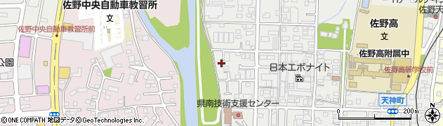 栃木県佐野市天神町962周辺の地図