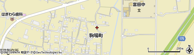 栃木県足利市駒場町周辺の地図
