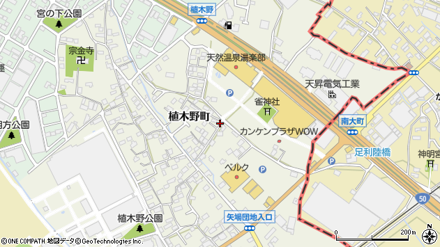 〒373-0014 群馬県太田市植木野町の地図