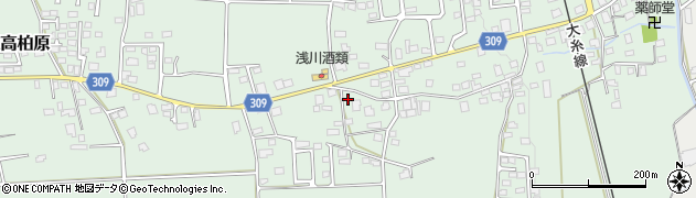 長野県安曇野市穂高柏原733周辺の地図