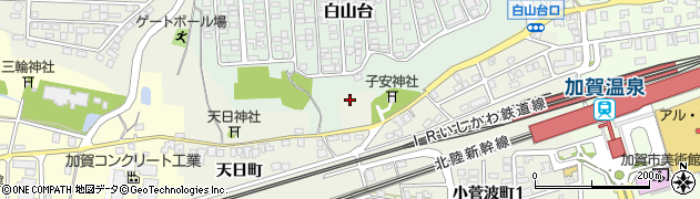 石川県加賀市小菅波町（ヨ）周辺の地図