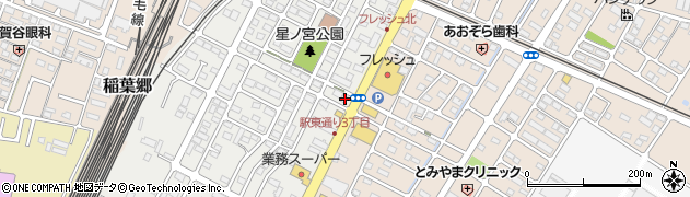 しゃぼん小山稲葉郷店周辺の地図