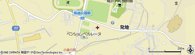 長野県北佐久郡軽井沢町発地1210周辺の地図