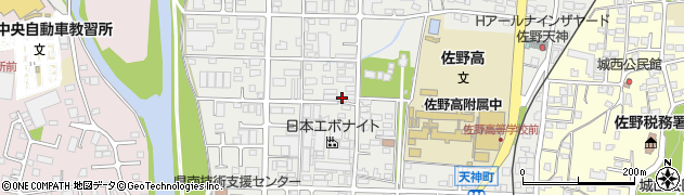 栃木県佐野市天神町879周辺の地図
