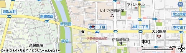 伊勢崎郵便局 ＡＴＭ周辺の地図