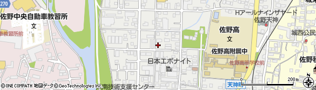 栃木県佐野市天神町897周辺の地図