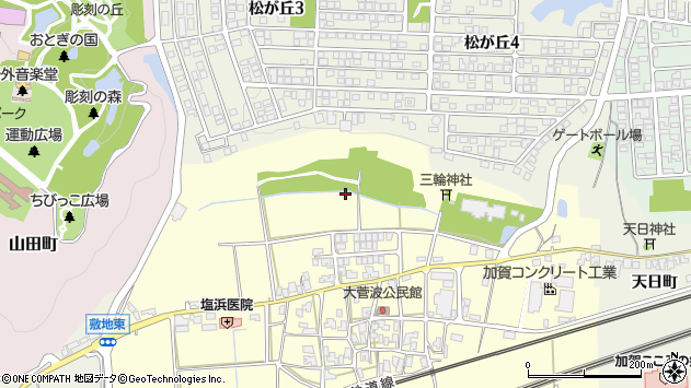〒922-0425 石川県加賀市大菅波町の地図