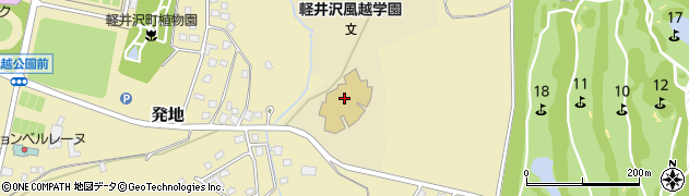 長野県北佐久郡軽井沢町発地1278周辺の地図