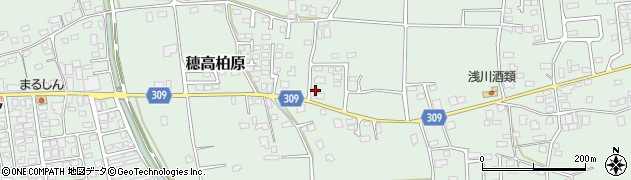 長野県安曇野市穂高柏原655周辺の地図