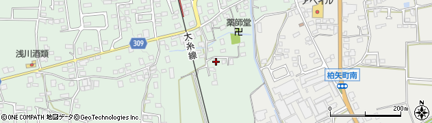 長野県安曇野市穂高柏原857周辺の地図