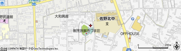 栃木県佐野市富岡町74周辺の地図