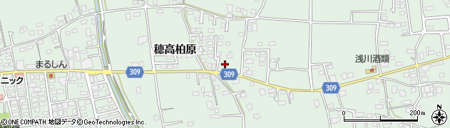 長野県安曇野市穂高柏原650周辺の地図