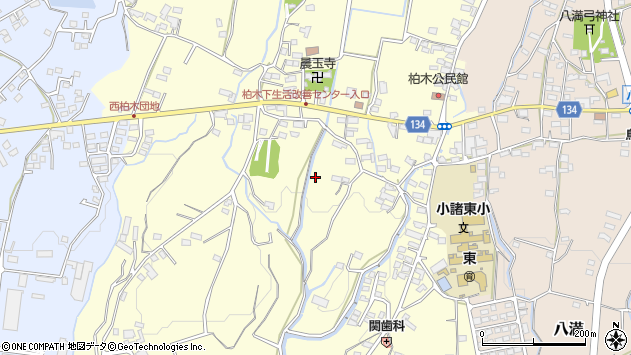 〒384-0055 長野県小諸市柏木の地図