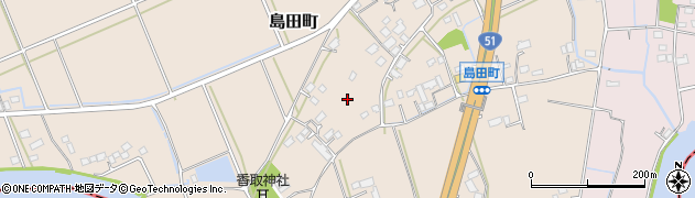 茨城県水戸市島田町周辺の地図
