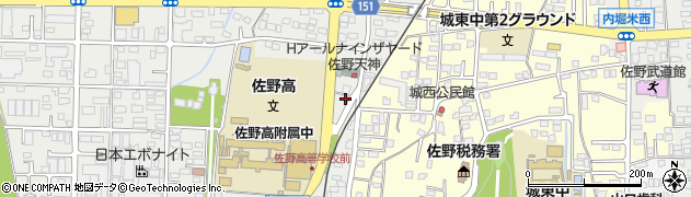 栃木県佐野市天神町740周辺の地図
