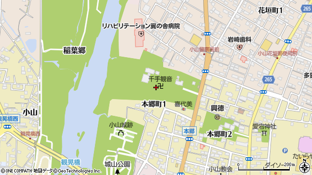 〒323-0026 栃木県小山市本郷町の地図