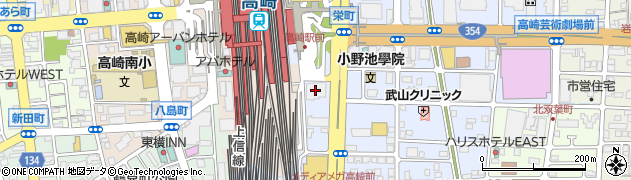 プルデンシャル生命保険株式会社　高崎支社周辺の地図