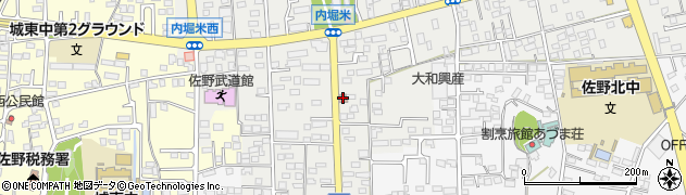 佐野堀米郵便局 ＡＴＭ周辺の地図