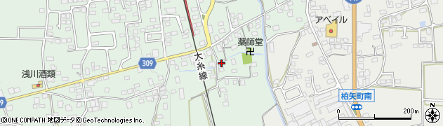 長野県安曇野市穂高柏原850周辺の地図