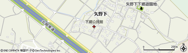 下郷公民館周辺の地図