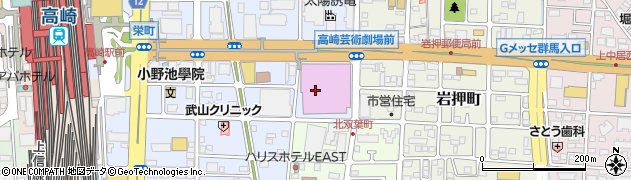 高崎芸術劇場　スタジオシアター周辺の地図