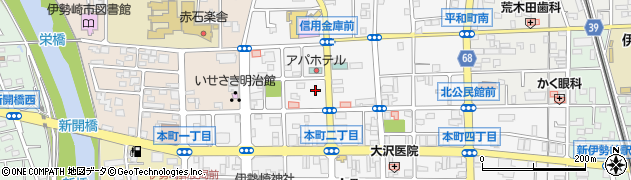 アパホテル伊勢崎駅南ホテル前駐車場周辺の地図
