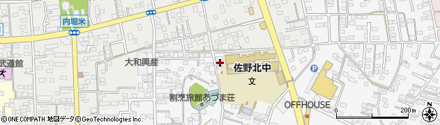 栃木県佐野市富岡町72周辺の地図