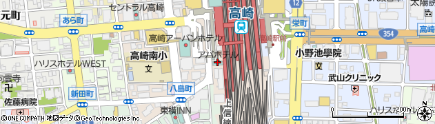 アパホテル高崎駅前周辺の地図