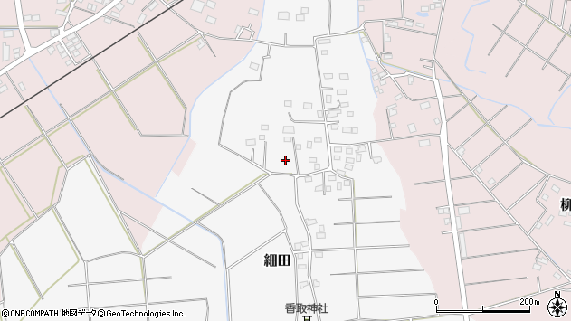〒309-1114 茨城県筑西市細田の地図