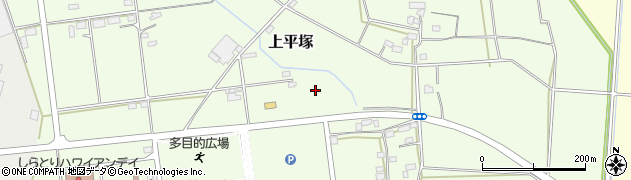 茨城県筑西市上平塚周辺の地図