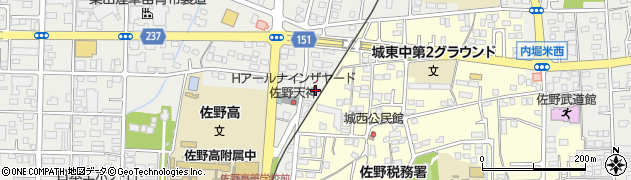 栃木県佐野市天神町606周辺の地図