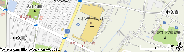 イオン小山店周辺の地図