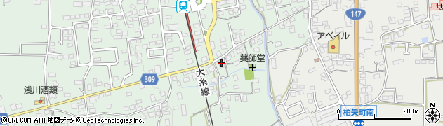 長野県安曇野市穂高柏原851周辺の地図