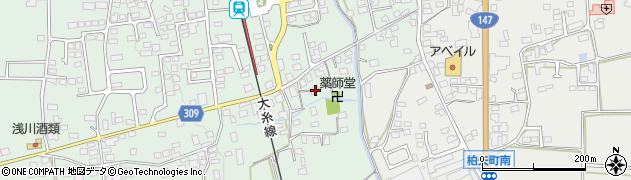 長野県安曇野市穂高柏原869周辺の地図