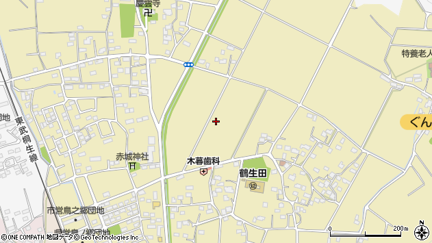 〒373-0008 群馬県太田市鶴生田町の地図